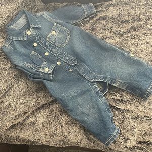 gap denim jump suit